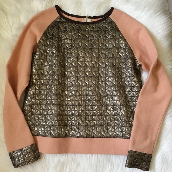 NEW koshka mashka paris metallic sweatshirt - Picture 1 of 3